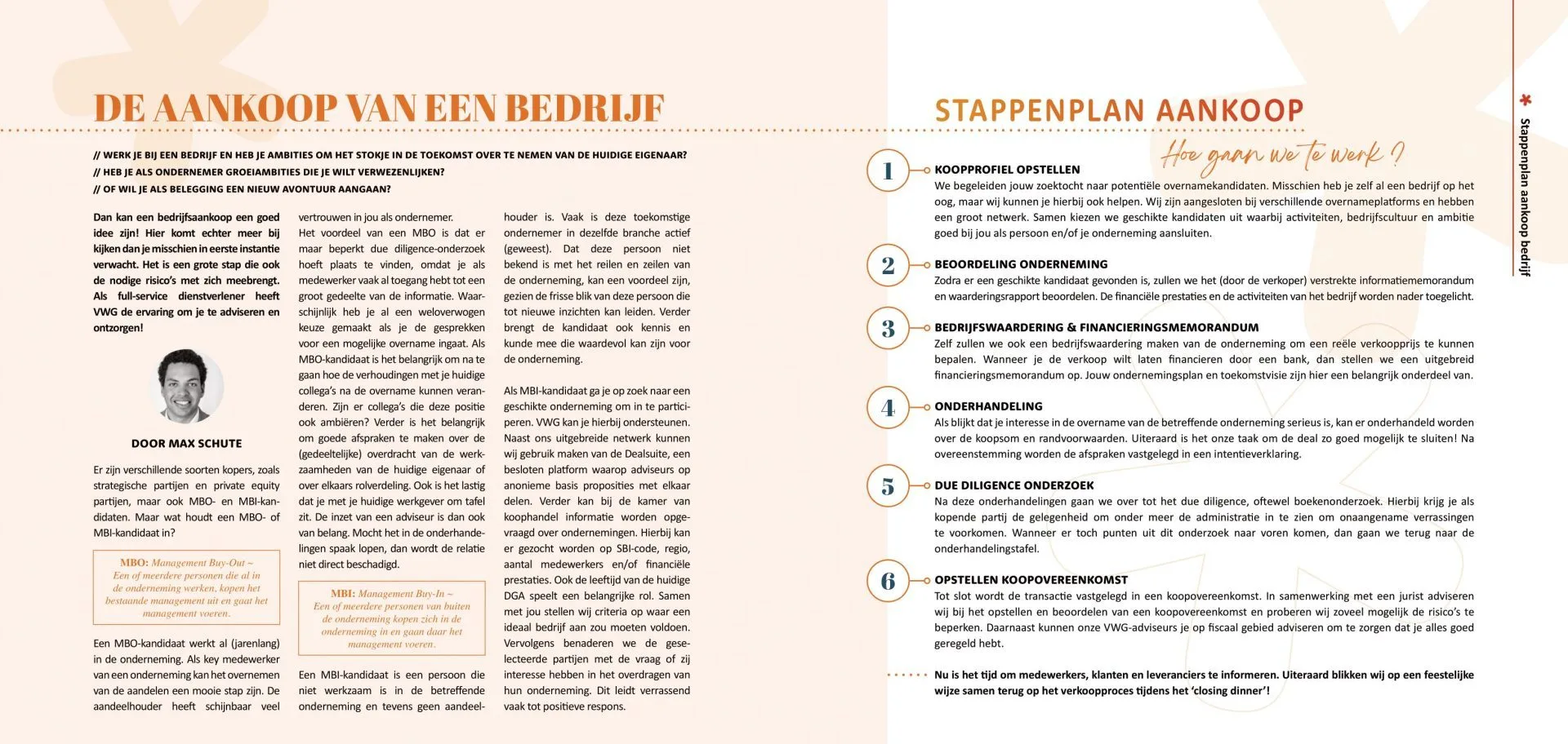 Stappenplan bedrijfsaankoop